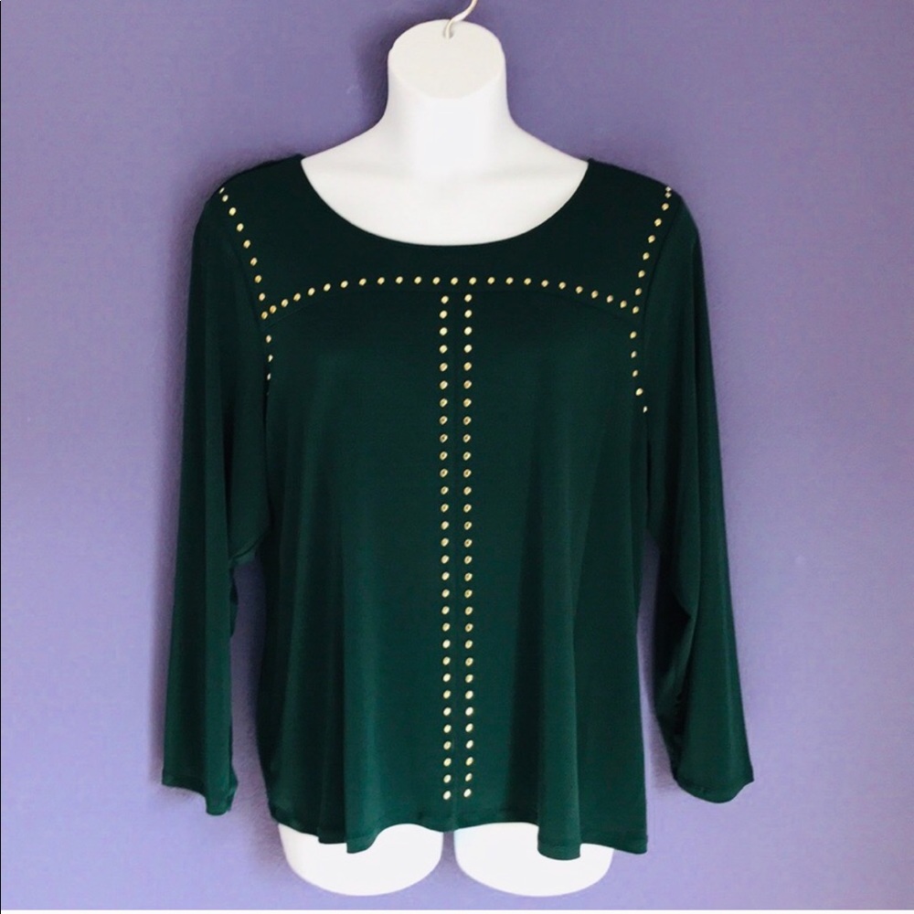 Calvin Klein Hunter Green Blouse